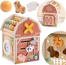 Étable d’activités en bois avec boulier et trieur TOOKY TOY