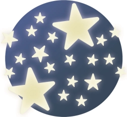 Djeco autocollants muraux phosphorescents étoiles