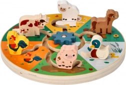 Puzzle en bois - Animaux de la ferme