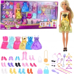 Grande Ensemble de Mode Anlily Poupée Robes et Accessoires 65 pcs