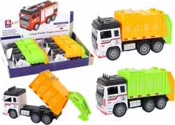 Camion poubelle avec remorque