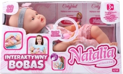 Poupée bébé interactive NATALIA 41 cm avec sons et yeux qui se ferment