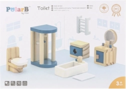 Viga PolarB ensemble de mobilier en bois pour maison de poupée – salle de bain