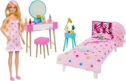 Barbie – ensemble chambre avec poupée