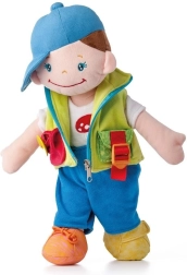 Poupée sensorielle à boucles Krystian