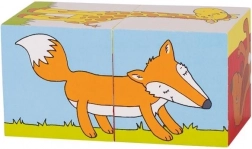 Blocs en bois animaux pour enfants