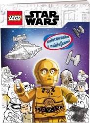 Livre de coloriage LEGO Star Wars avec autocollants