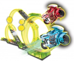 Spin and Build Deluxe circuit avec deux motos