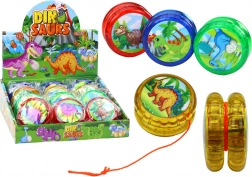 Yo-yo lumineux à motif dinosaures – 4 couleurs