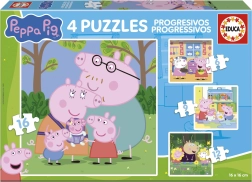 Puzzle PEPPA PIG 4-en-1 (6–16 pièces) EDUCA