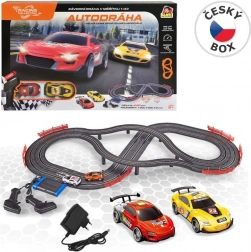 circuit de course Racing Collection avec 2 voitures et commandes, longueur de piste 440 cm