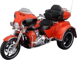 Modèle réduit en métal de moto HARLEY-DAVIDSON 2021 CVO Tri Glide 1:12, orange