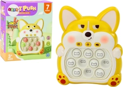Console Pop-It Renard avec 7 modes de jeu jouet sensoriel jaune