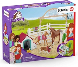 Schleich Horse Club chevaux en visite avec la chienne Ruby