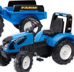Tracteur à pédales LANDINI avec remorque pour enfants à partir de 3 ans