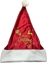 Bonnet de Noël avec imprimé doré