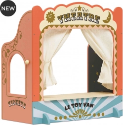 Théâtre de marionnettes en bois