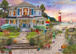 Puzzle Maison sur la plage 1000 pièces