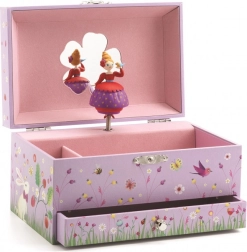Djeco Boîte à musique Petite fille avec un oiseau