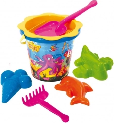Ensemble pour sable avec râteau 7 pcs mix