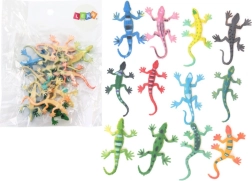 Set de figurines lézards reptiles colorés 12 pièces