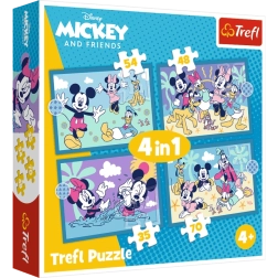 Puzzle Trefl 4-en-1 – Histoires joyeuses MICKEY MOUSE
