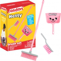 Set de nettoyage pour enfants Hetty rose – balai, balayette et pelle