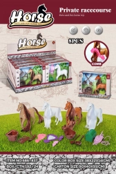 Jouet cheval avec peigne et accessoires, set