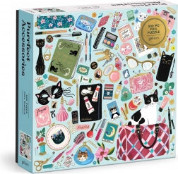 Casse-tête carré Accessoires de chat 500 pièces