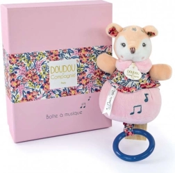 Coffret cadeau DOUDOU – biche en peluche avec mélodie 20 cm