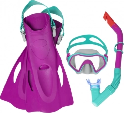 Bestway Hydro Swim Firefish ensemble de plongée enfant avec masque, tuba et palmes, bleu (7+) – Rose