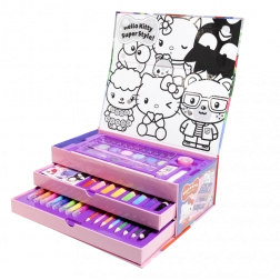 Boîte créative Hello Kitty avec fournitures artistiques