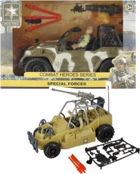 Voiture tout-terrain militaire avec accessoires pour opérations spéciales