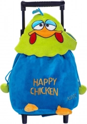Sac à dos en peluche à roulettes Poussin