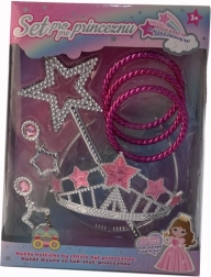 Set princesse pour enfants avec couronne, boucles d’oreilles et bracelets
