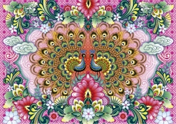 Puzzle Paons indiens 1500 pièces