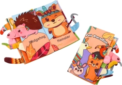 Livre éducatif bruissant en tissu Animaux de la forêt