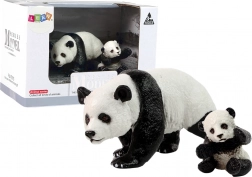 Set de 2 figurines de panda avec bébé panda Animaux du monde