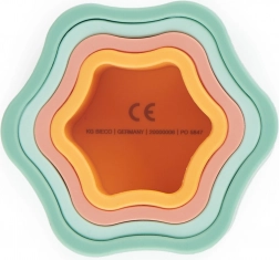 fleur empilable en silicone tropical vibe de bieco