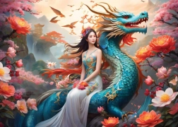 Puzzle Dragon Bleu 500 Pièces