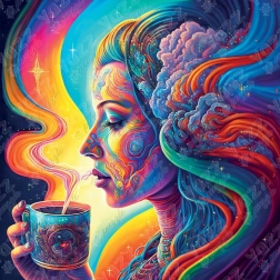 Puzzle carré Cacao sacré 1023 pièces de Yazz