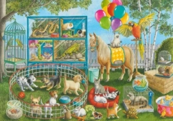Puzzle RAVENSBURGER Amusement avec des animaux domestiques 35 pièces