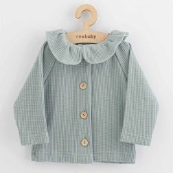 Gilet pour bébé à boutons New Baby Laura gris 80 (9–12 mois)