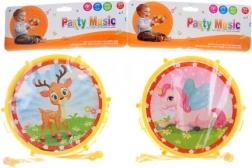 Set musical 3 en 1 : petit tambour, tambourin et maracas avec animaux