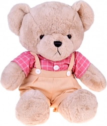 Ours en peluche Filip 58 cm avec chemise vintage rose