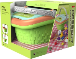 Set de jeu panier de pique-nique avec desserts