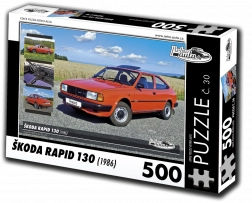 Puzzle RETRO-AUTA Škoda Rapid 130 (1986) – 500 pièces