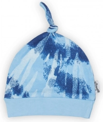 Bonnet bébé en coton bleu Nicol Tomi