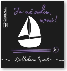 Je vois déjà, maman ! livre accordéon contrasté pour tout-petits 15 × 15 cm, 12 pages