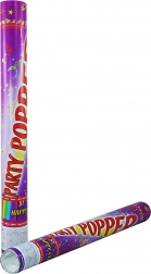 confettis à projection en tube 50 cm